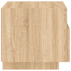 Nachttische mit LED Sonoma Eiche, 2er-Set