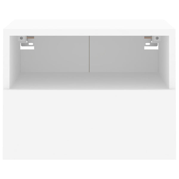 Weiße TV-Wandschränke, 2er Set