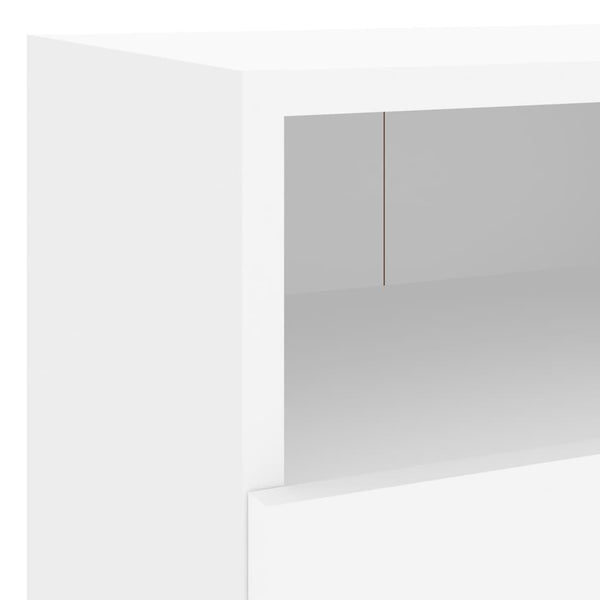 Weiße TV-Wandschränke, 2er Set