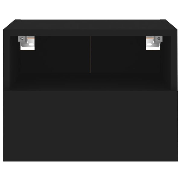 TV-Wandschränke Schwarz 40x30x30cm, 2er Set