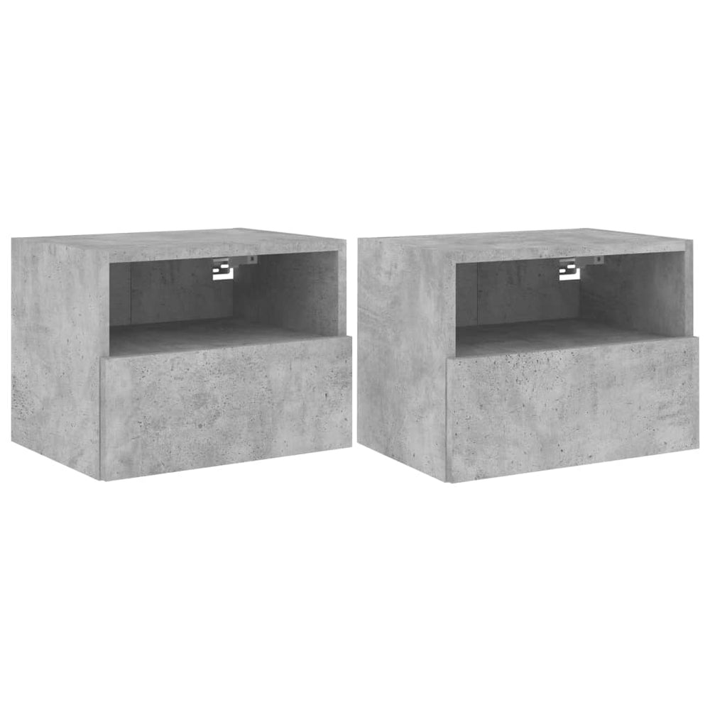 TV-Wandschränke, 2er Set, Betongrau