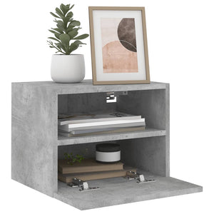 TV-Wandschränke, 2er Set, Betongrau