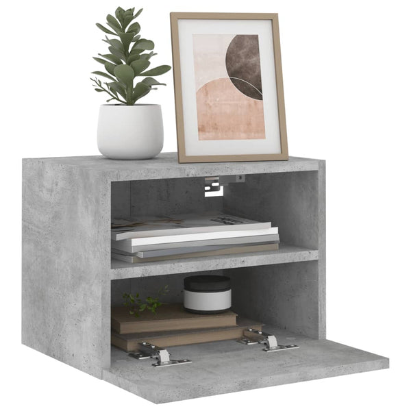 TV-Wandschränke, 2er Set, Betongrau