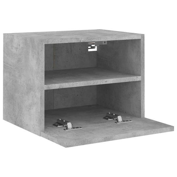 TV-Wandschränke, 2er Set, Betongrau
