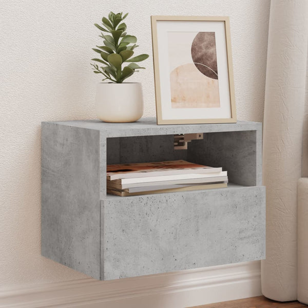 TV-Wandschränke, 2er Set, Betongrau