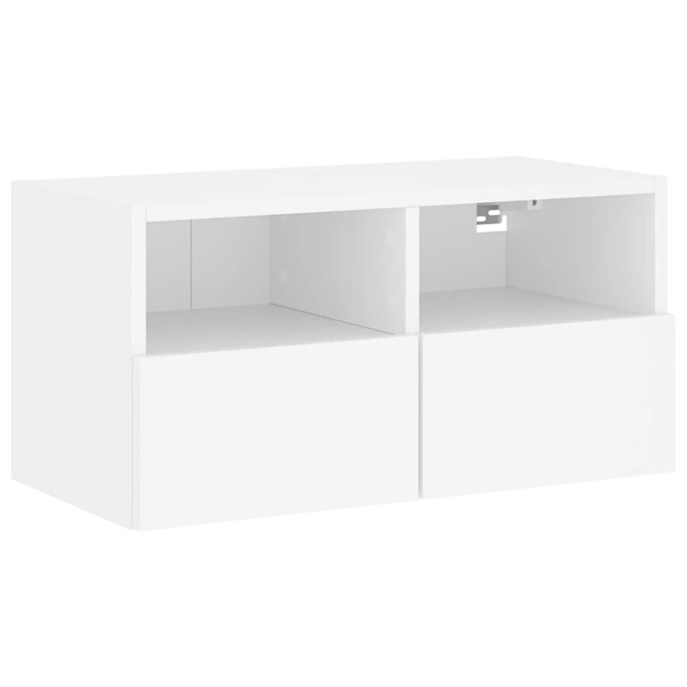 Meuble TV mural vidaXL blanc 60x30x30 cm en bois d'ingénierie