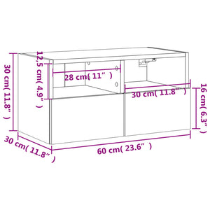 TV-Wandschrank Weiß 60x30x30 cm