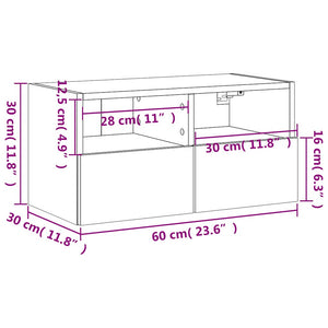 TV-Wandschrank Sonoma-Eiche 60 cm