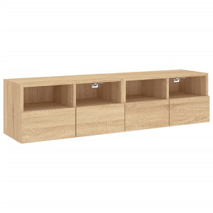 TV-Wandschränke Sonoma-Eiche 60x30x30cm, 2er Set