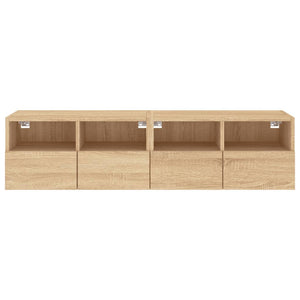 TV-Wandschränke Sonoma-Eiche 60x30x30cm, 2er Set