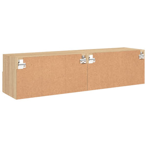 TV-Wandschränke Sonoma-Eiche 60x30x30cm, 2er Set