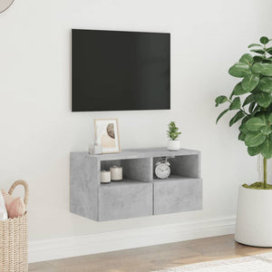 TV-Wandschrank Betongrau 60x30x30 cm