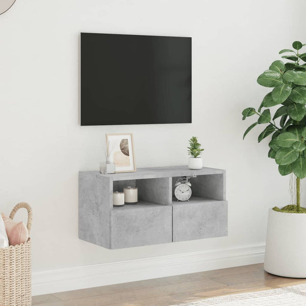 TV-Wandschrank Betongrau 60x30x30 cm