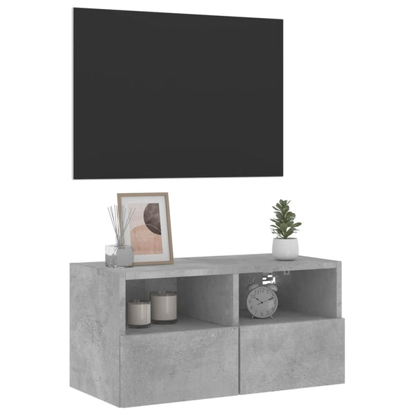 TV-Wandschrank Betongrau 60x30x30 cm