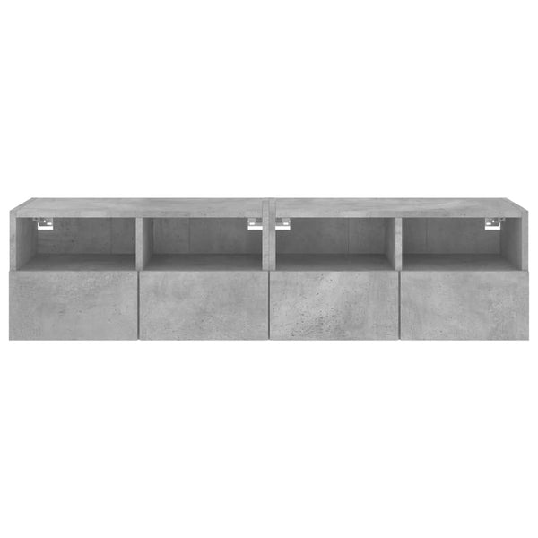 TV-Wandschränke Betongrau 60x30x30 cm, 2er-Set