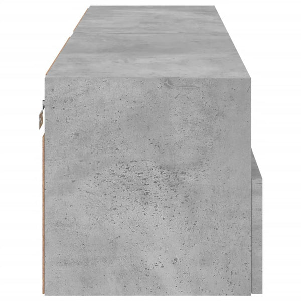 TV-Wandschränke Betongrau 60x30x30 cm, 2er-Set