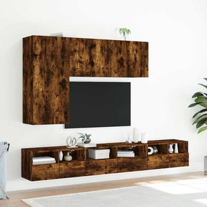 TV-Wandschränke 2er Set Räuchereiche 60 cm