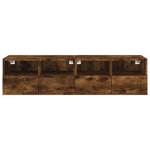 TV-Wandschränke 2er Set Räuchereiche 60 cm