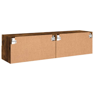 TV-Wandschränke 2er Set Räuchereiche 60 cm