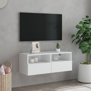 TV-Wandschrank Weiß 80cm