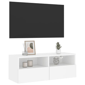 TV-Wandschrank Weiß 80cm