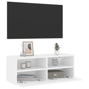 TV-Wandschrank Weiß 80cm