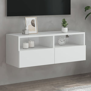 TV-Wandschrank Weiß 80cm