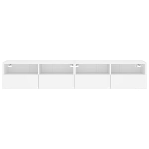 Weiße TV-Wandschränke, 2er Set