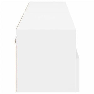 Weiße TV-Wandschränke, 2er Set