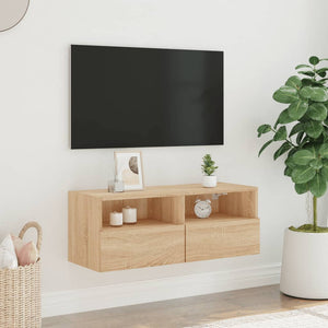 TV-Wandschrank Sonoma-Eiche 80 cm