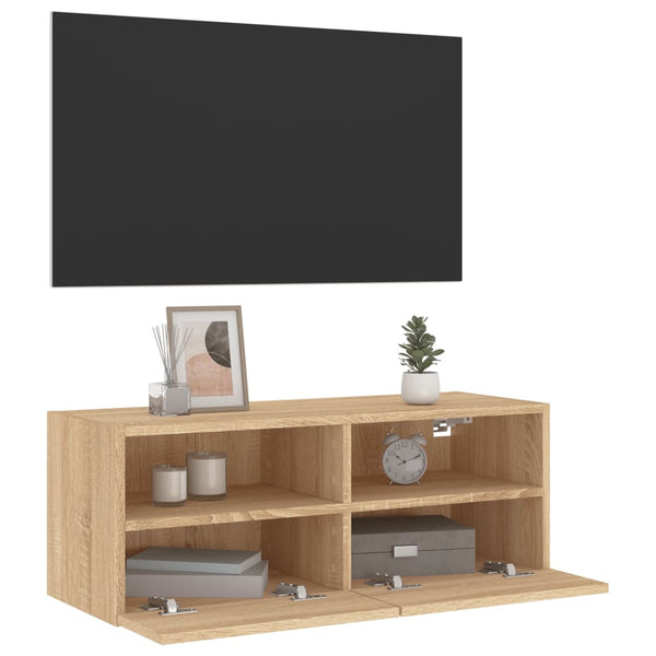TV-Wandschrank Sonoma-Eiche 80 cm