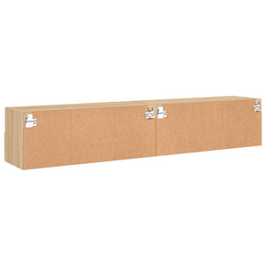 TV-Wandschränke Sonoma-Eiche 80x30x30cm, 2er-Set