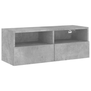 TV-Wandschrank Betongrau 80x30x30 cm
