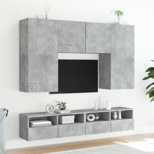 TV-Wandschrank Betongrau 80x30x30 cm