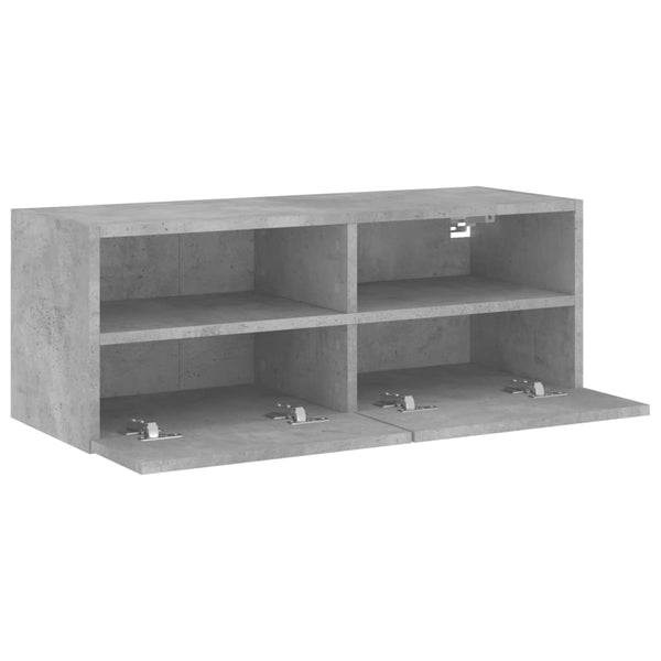 TV-Wandschrank Betongrau 80x30x30 cm