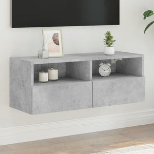 TV-Wandschrank Betongrau 80x30x30 cm