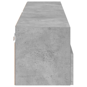 TV-Wandschränke, Betongrau, 80 cm, 2er-Set