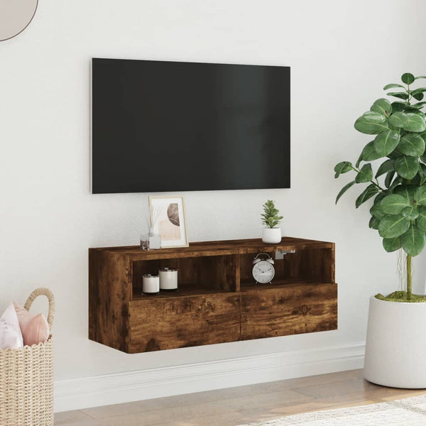 TV-Wandschrank Räuchereiche 80 cm