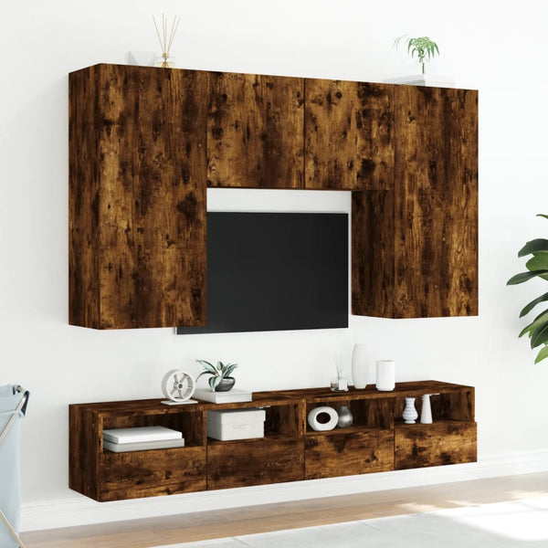 TV-Wandschrank Räuchereiche 80 cm
