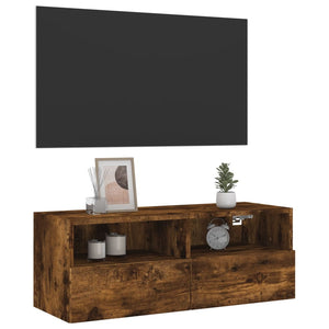 TV-Wandschrank Räuchereiche 80 cm