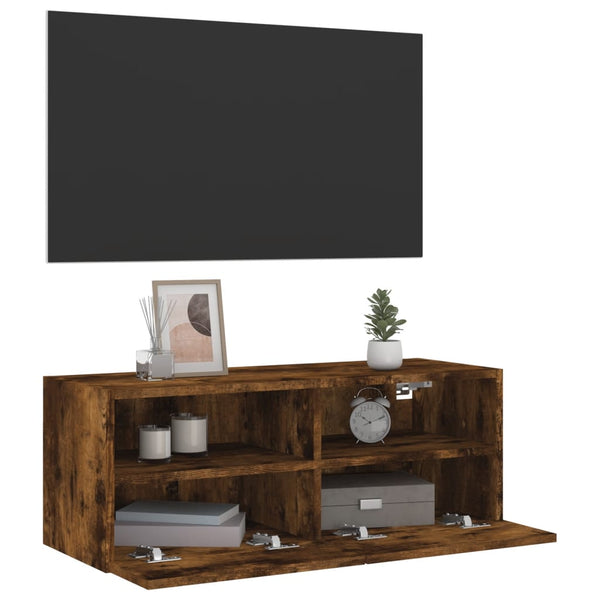 TV-Wandschrank Räuchereiche 80 cm