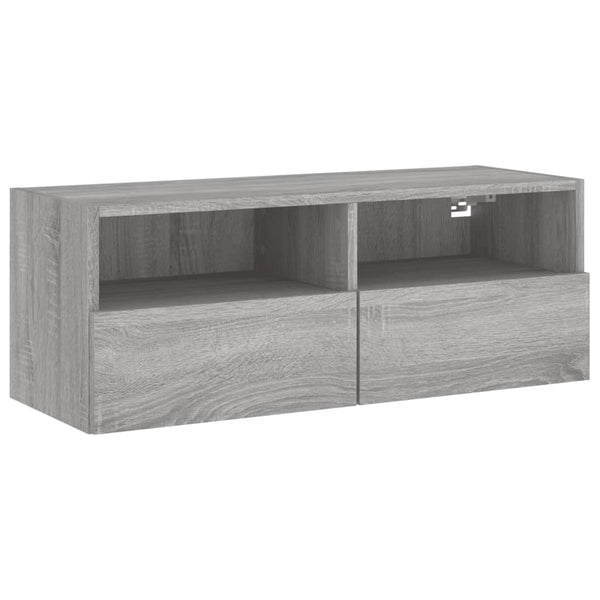 TV-Wandschrank Grau Sonoma 80x30x30 cm