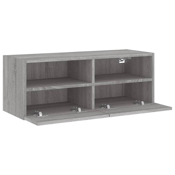 TV-Wandschrank Grau Sonoma 80x30x30 cm