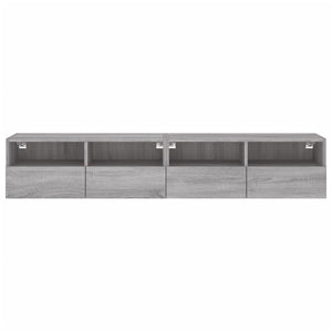 TV-Wandschränke Grau Sonoma 80x30x30cm, 2er Set