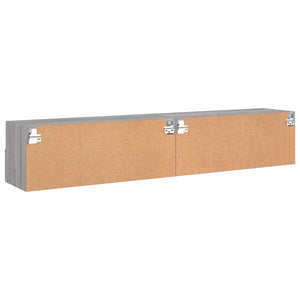 TV-Wandschränke Grau Sonoma 80x30x30cm, 2er Set