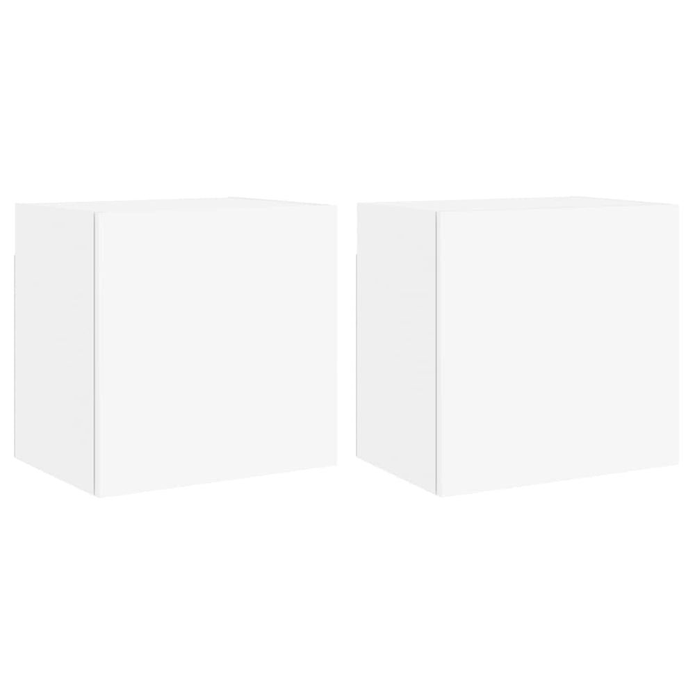 TV-Wandschränke Weiß, 2er-Set