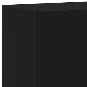 TV-Wandschränke Schwarz, 2er-Set