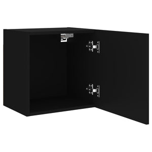 TV-Wandschränke Schwarz, 2er-Set