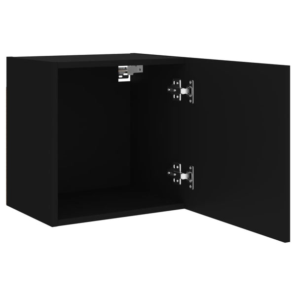 TV-Wandschränke Schwarz, 2er-Set