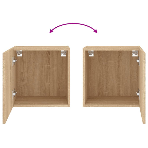 TV-Wandschränke Sonoma-Eiche, 2er-Set